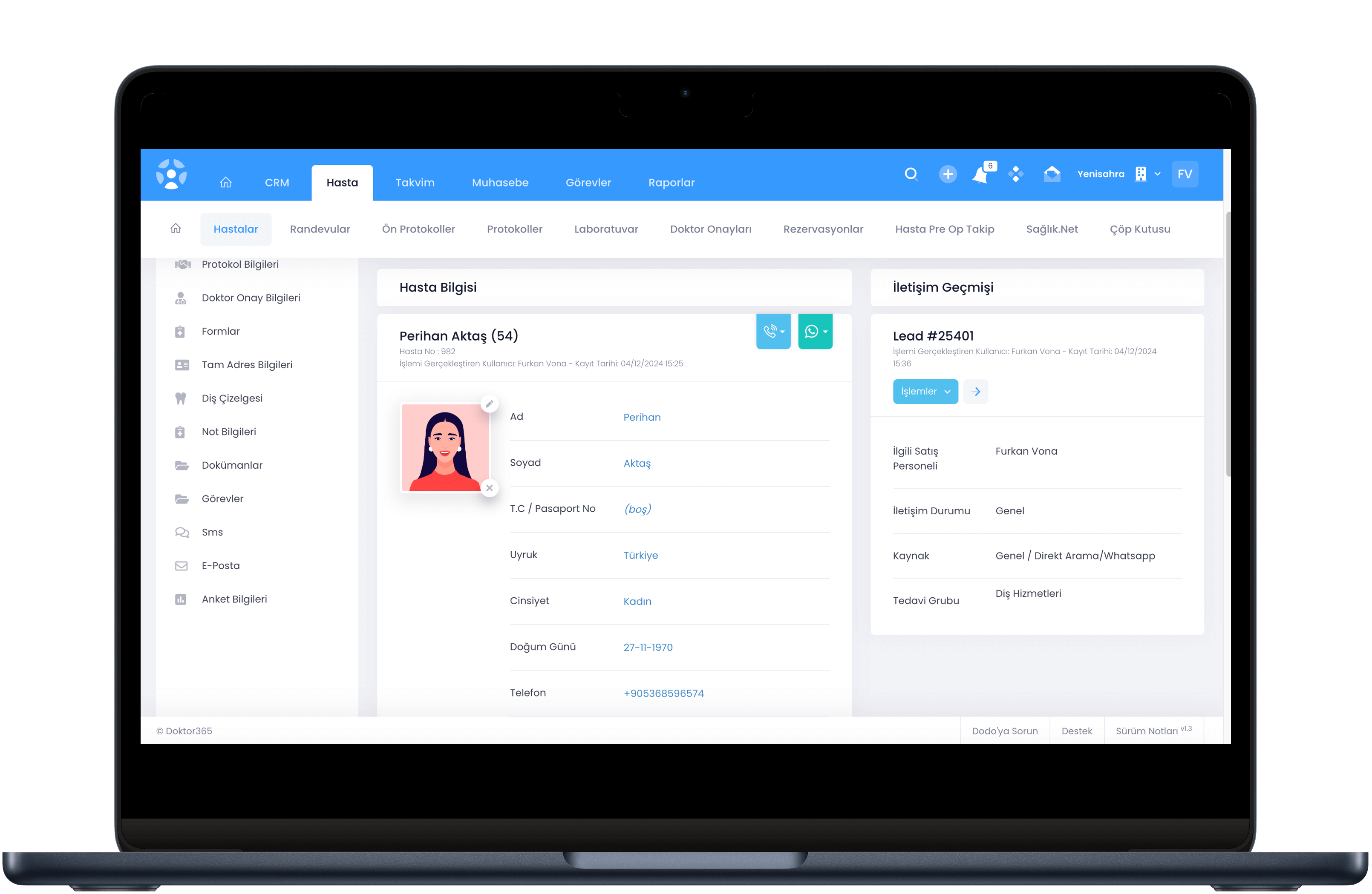 CRM Laptop Mockup